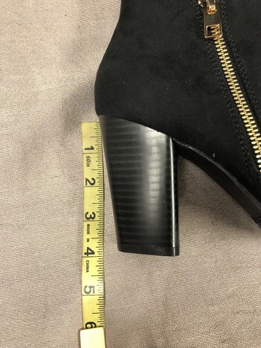 Call It Spring, Woman’s,Bootie, Black, New With Box, Zipper,Round Toe, Size 10.: - Picture 8 of 12