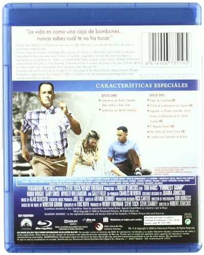 Forrest Gump Blu-ray (25 Noviembre 2009 descatalogado) Tom Hanks, Rebecca Willia - Imagen 2 de 2