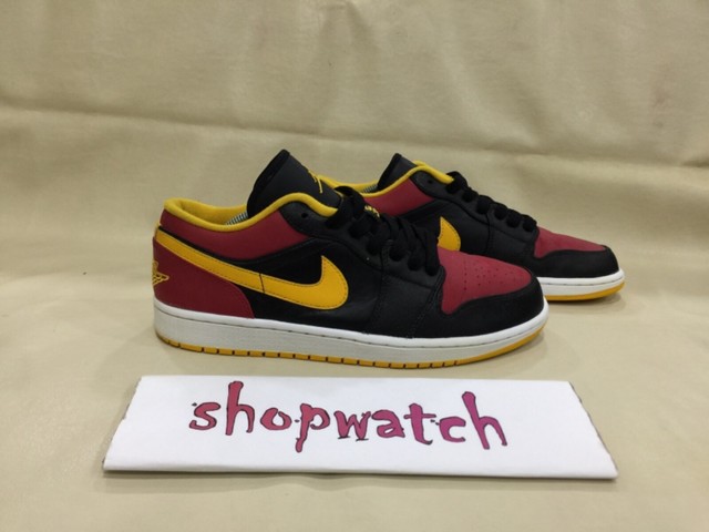 ð¥ð¥ð¥ Nike Air Jordan 1 Retro Low Royal Red, Black, Yellow 553558-035 size 11 | eBay
