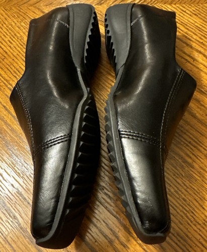 Paul Green München schwarze Leder Slipper eckige Zehenpartie Halbschuhe Schuhe Größe 5,5 - Bild 8 von 12