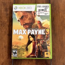 Max Payne 3 (Microsoft Xbox 360, 2012) Complete w/ Manual CIB