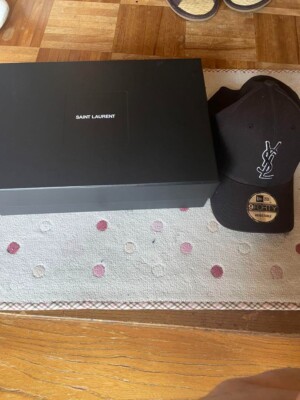 Saint Laurent New Era collaboration cap color black Free size