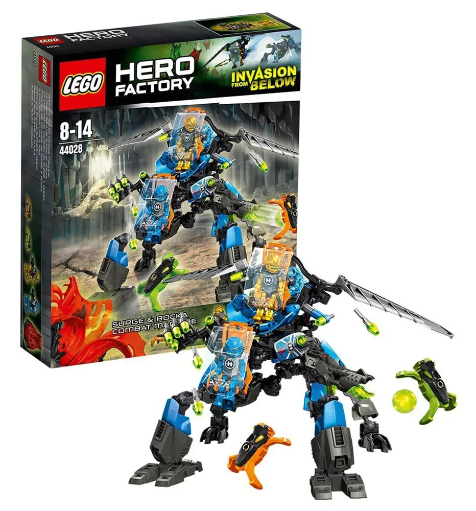 LEGO Hero Factory 44028 Le Robot 2en1 Combat Machine de SURGE & ROCKA