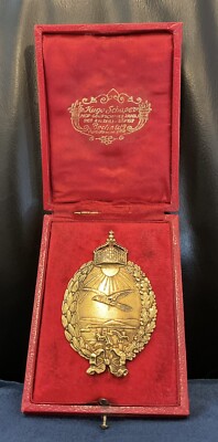 Imperial German,WW1. Minty Rare Naval Land Pilots Badge with