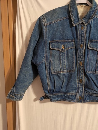 Vintage 90's Women's Gitano Sherpa Lined Denim Jacket Y2K - Picture 3 of 7