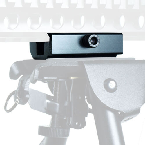 Pistola de caza cabestrillo bípode perno giratorio a 20 mm adaptador montaje de rieles tejedores Picatinny - Imagen 1 de 4