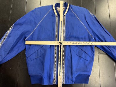 Umberto Bilancioniジップアップジャンパー Vintage Umberto Bilancioni Blue Zip Up Italian Made Jacket Size 48