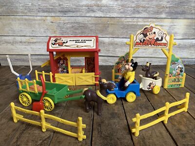 *RARE* Vintage Walt Disney Mickey Mouse Power Ranch Toy 1977  Funtoy Remco