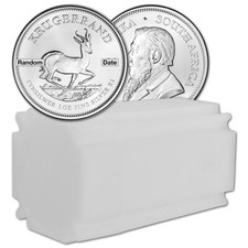 South Africa Silver Krugerrand 1 oz 1 Rand - Random Date - BU Tube of 20 Coins South Africa Silver Krugerrand 1 oz 1 Rand - Random Date - BU Tube of 20 Coins