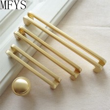 Gold Brushed Pulls Handles Kitchen Cabinet Wardrobe Handle Dresser Drawer Knob
