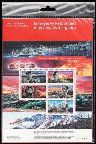 2018 - #3132 versiegeltes Souvenirblatt - Kanada Ersthelfer - Lebenslauf 8,50 $