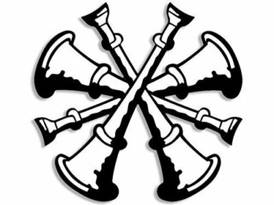 10cm!Aufkleber Wetterfest FIRE Feuerwehr DEPUTY CHIEF 4 BUGLE FIREMAN