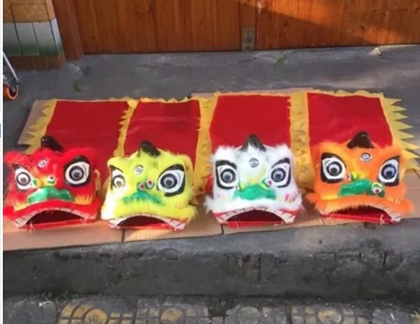 Children's Toy Lion Mascot Dance Costume Wool Lion (Chinese Folk Art) - Image 4 of 4