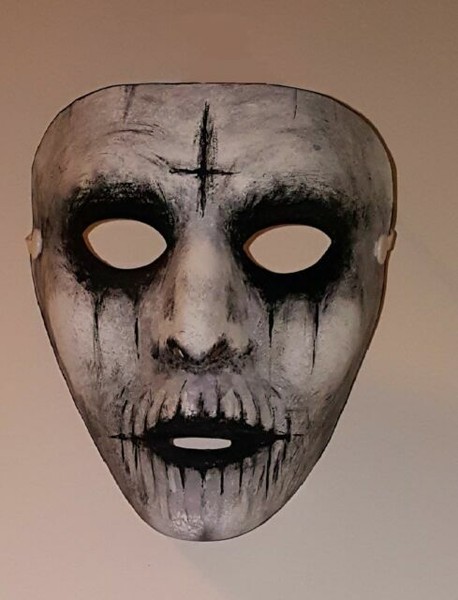 Halloween Handmade Custom Painted Cross Scary Mask The Purge Anarchy Costume NEW Halloween Handmade Custom Painted Cross Scary Mask The Purge Anarchy Costume NEW