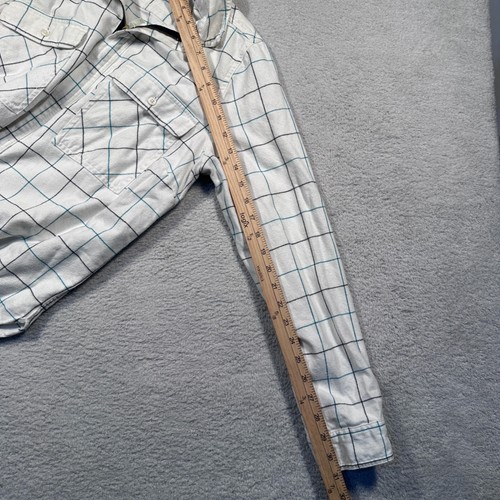 J. Crew Flannel Pullover Shirt Women's Medium Half Zip Plaid Long Sleeve - Picture 8 of 10