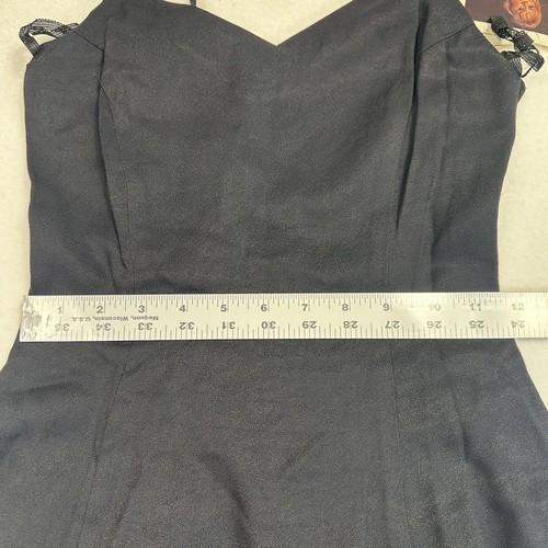 Vtg Jessica McClintock Gunne Sax Cocktail Dress Womens 4 90s Y2K LBD Whimsigoth - Picture 15 of 17