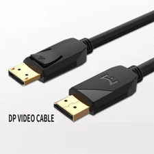 Displayport to Display Port Cable DP Male to Male Cord 4K HD w/Latches 5ft-16ft