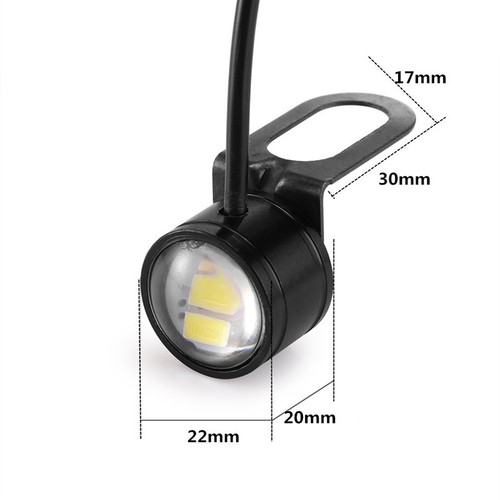 2Pcs 12V Motorcycle Eagle Eye Hawkeye LED Daytime Running Light Rearview Mirror - 第 8/9 張圖片