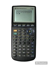 Texas Instruments TI-83 Graphing Calculator + Cover Lid TESTED & WORKS