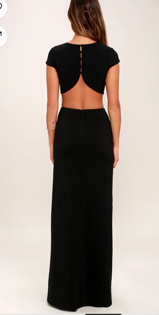 lulus conversation piece black backless maxi dress Style | All Dressed Up