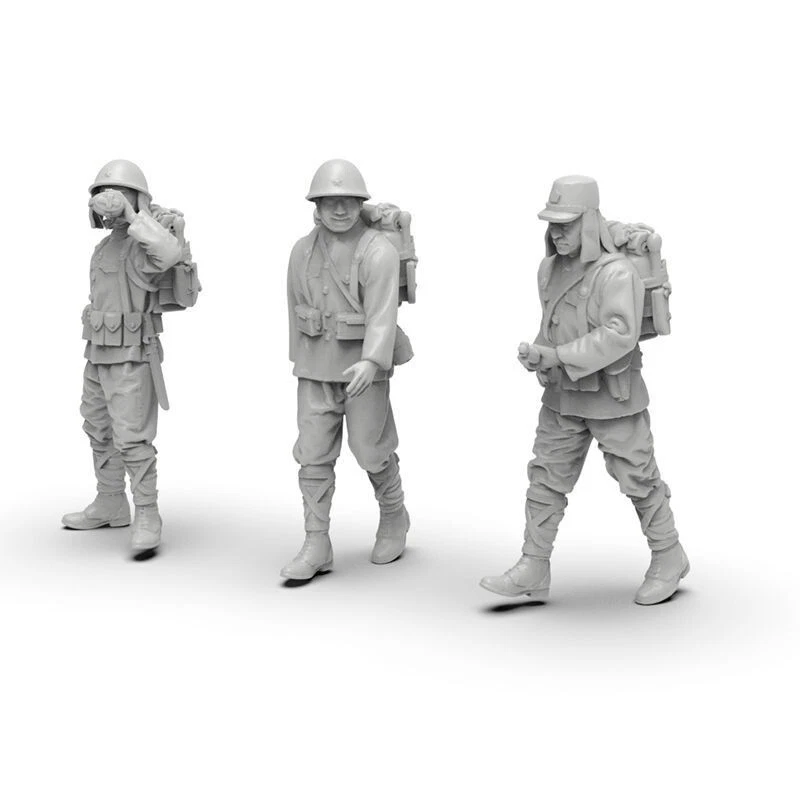 1/35 Resin WWII Japanese 11 Soldiers Unpainted wgsj - Image 2 of 4