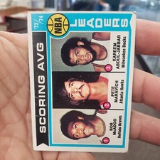 1974-75 Topps Scoring Avg Leaders Kareem Abdul-Jabbar # 145