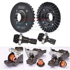 1.6 Mod Spiral Cut Front&Rear Diff Ring Pinion Gear Set 10/32T For X-MAXX XRT 8S