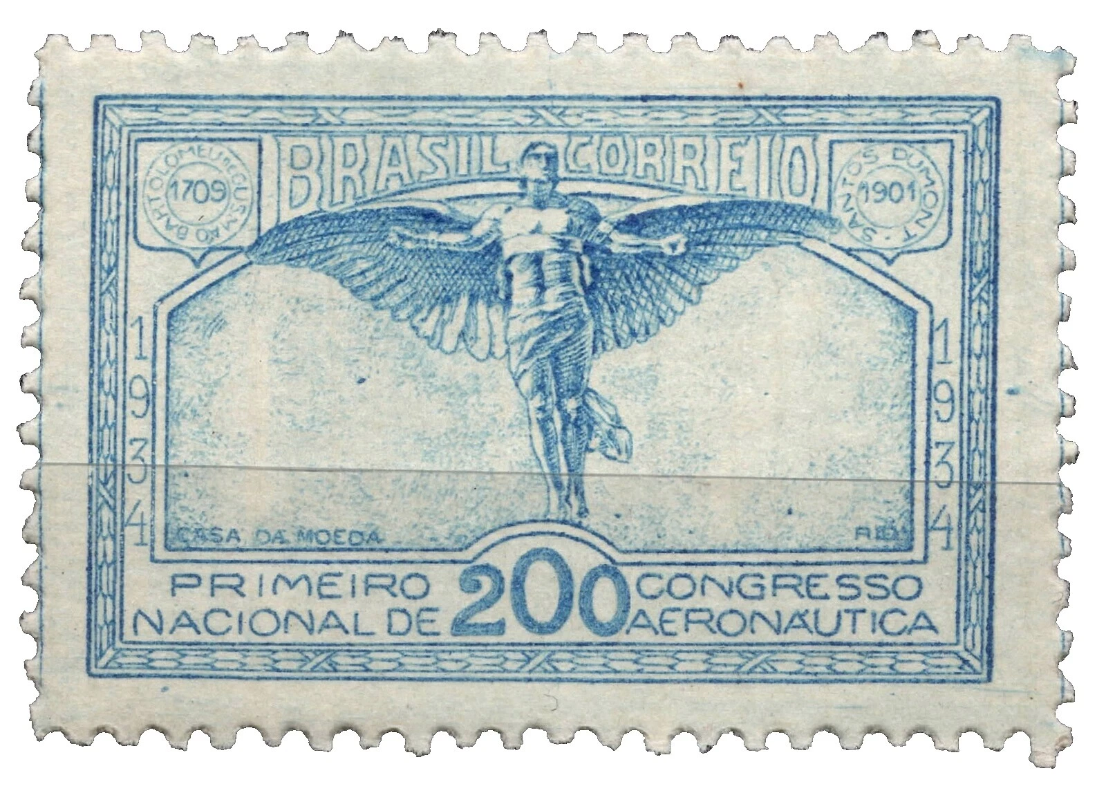 Franqueo de la aviación sellos de Brasil