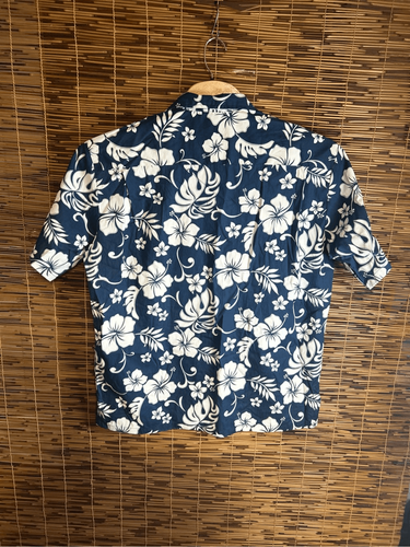 Camisa azul y blanca hawaiana Aloha Republic extra grande (XL) - Imagen 2 de 4