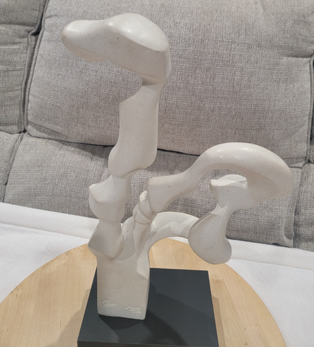 Vintage 90er SURRENDER 15" ABSTRAKTE KUNST KUSS ALEXSANDER DANEL AUSTIN SKULPTUR - Bild 9 von 14