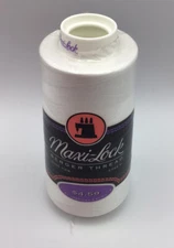 Maxi-Lock - White - 3000 Yds 100% Polyester - Serger Thread