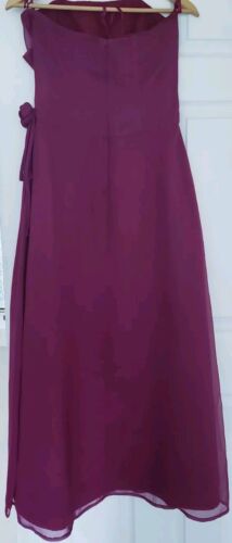 Hilary Morgan size 10 Burgundy Prom/Ball Gown/Bridesmaid Long Dress - Picture 2 of 5