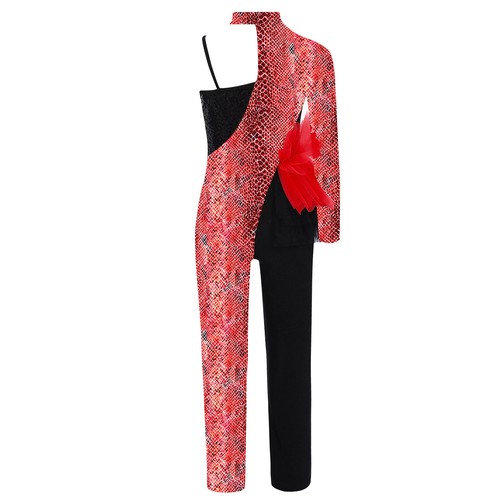 Kids Girls Jumpsuit Rhythmic Bodysuit Workout Rompers Dance Unitard Ballet Show - Picture 20 of 51