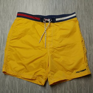 yellow tommy hilfiger swim trunks