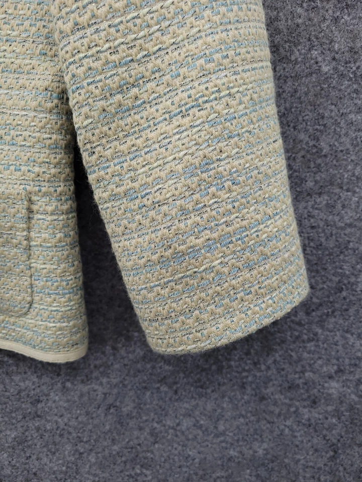 Blazer para mujer Sigrid Olsen Collection 10 bolsillos forrados con botones multicolor Foto 4 de 4