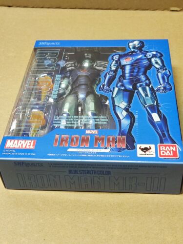 Bandai SHF S.H.Figuarts Marvel Ironman Mark 3 Blue Stealth Color Figur - Bild 3 von 3