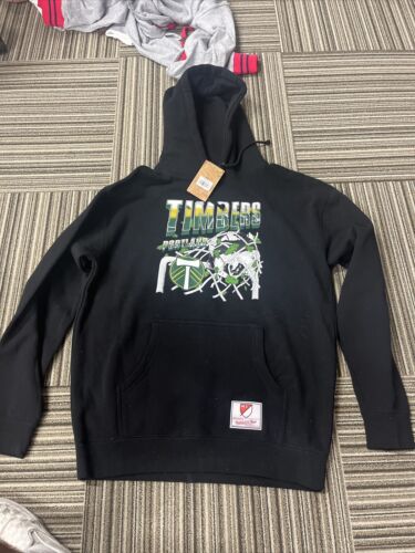 NEW MITCHELL AND NESS MLS PORTLAND TIMBERS HOODIE LARGE - Picture 1 of 5