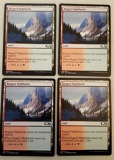 4x Rugged Highlands M21 Core Set 2021 MTG Magic The Gathering NM Playset