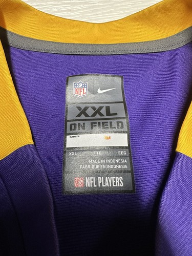 Nike Christian Ponder Jersey Mens XXL Purple Minnesota Vikings NFL Football NWT - Picture 6 of 7