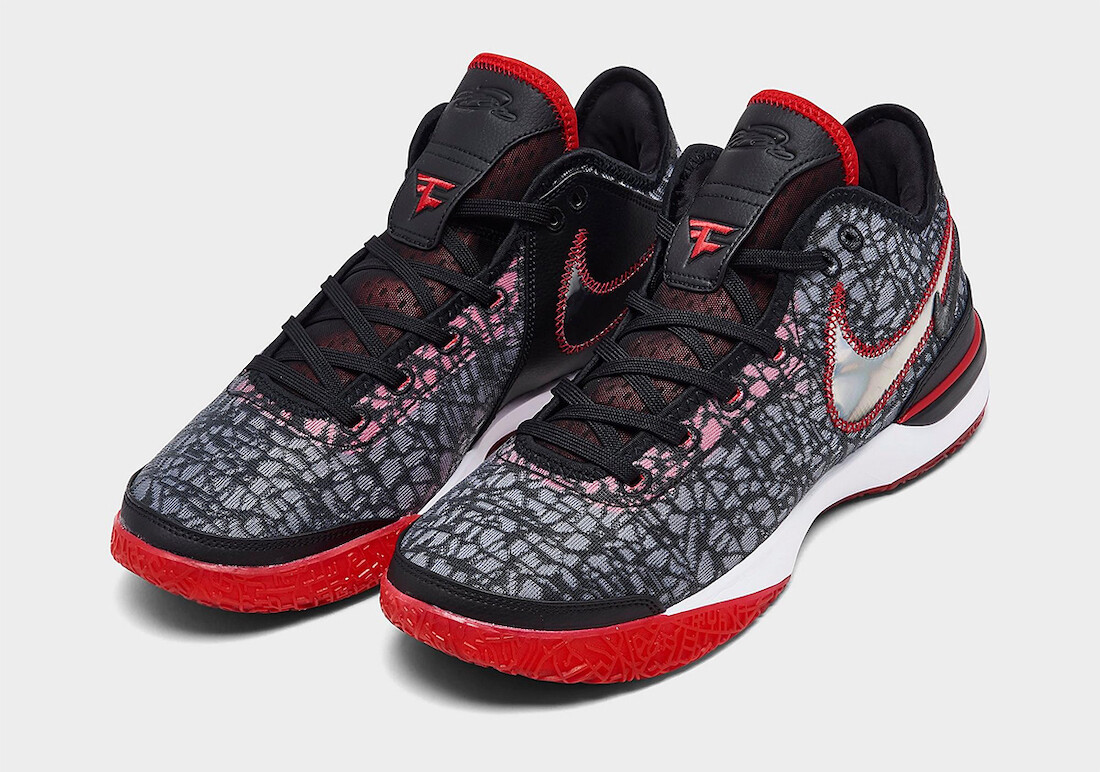 シューズ(男性用) NIKE LEBRON NXXT GEN EP \"FAZE CLAN\" Nike Zoom LeBron NXXT Gen FaZe Clan Bred Men's - DR8784-001