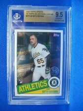 SETH BROWN 2020 Topps Update '85 Silver Pack Chrome Ref #48 BGS GEM MINT 9.5 RC