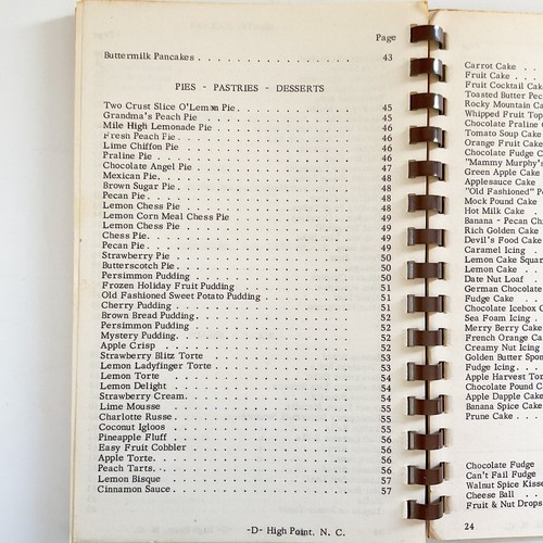 Unsere Lieblingsrezepte Erste Methodistische Kirche Höhepunkt NC Kochbuch Spiralgebunden - Bild 12 von 22