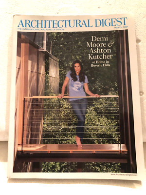 ARCHITECTURAL DIGEST DEMO MOORE & ASHTON KUTCHER MARCH 2007