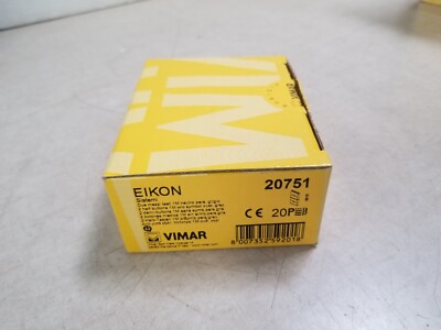 Lot of 20 - Vimar Eikon Two Half Buttons One Module Grey W/ Arrow Symbols 20751