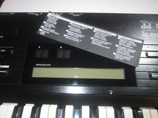 Yamaha DX7 II-D II-FD IID IIFD - Sticker New for Apply in the Front Panel