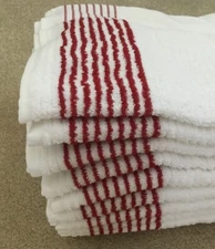 Authentic Wincraft Tiger Woods Tour Caddy Golf Towel Red Stripe 44” X 22”