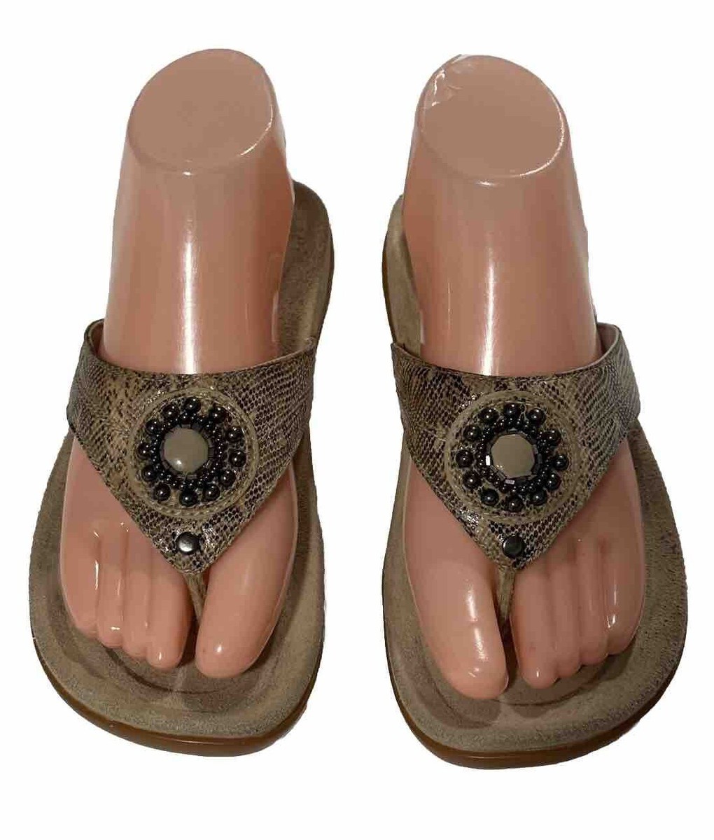 ABEO System Brisa Slide Sandals Sz N Thong Flip Flops