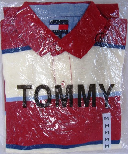 TOMMY HILFIGER NWT 100% COTTON CASUAL SHORT SLEEVE SHIRT SIZE S SMALL RED 028 - Picture 9 of 9