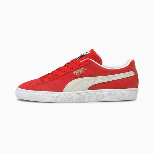 Puma Suede Mens XXL Trainers in Red And 