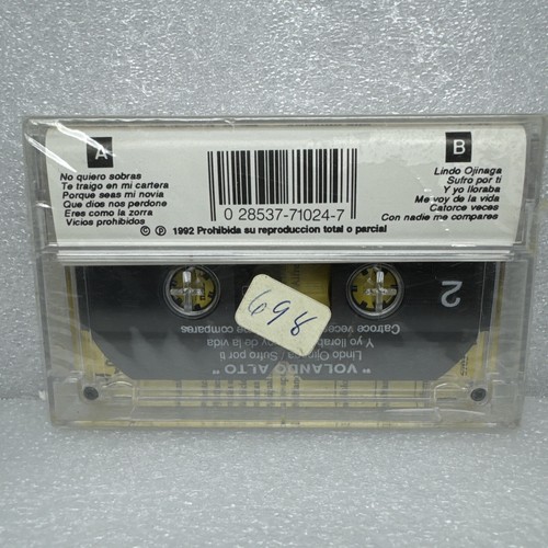 LOS RIELEROS DEL NORTE - VOLANDO ALTO - CASSETTE Neu Sealed - Bild 2 von 3